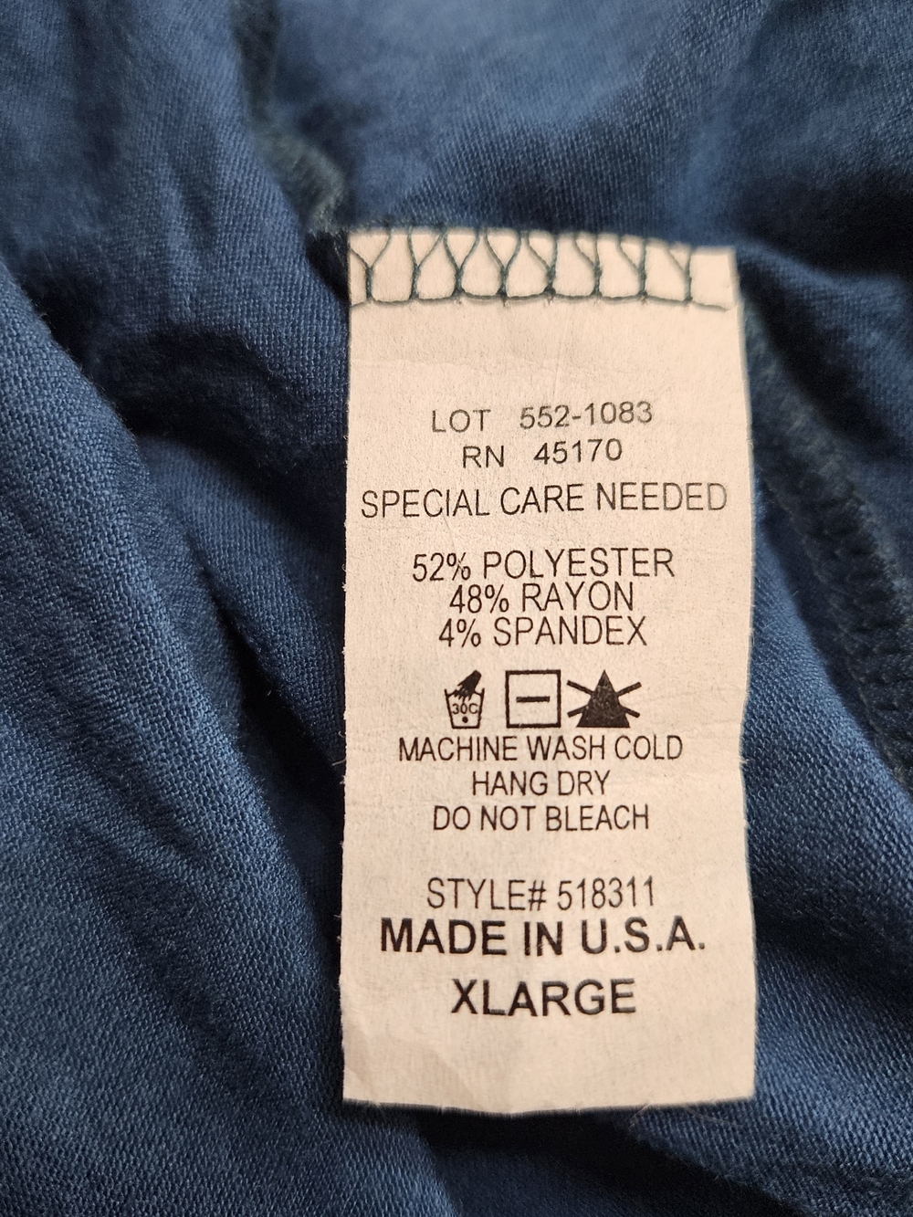 Nally & Millie Blue Palazzo Pants – Size XL - Picture 9 of 9